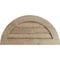 Ekena Millwork Timberthane Rough Sawn Half Round Faux Wood Non-Functional Gable Vent, Primed Tan, 24"W x 12"H GVURHR24X12DRSPR - alternate 1